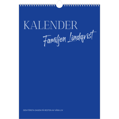 A3 Årskalender — Koboltklassiker [omslag]