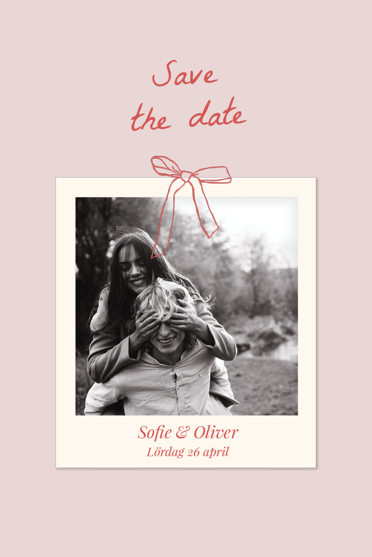 Save the date — Rodnad och rosetter