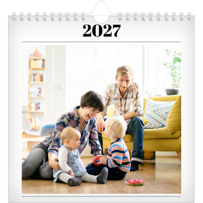 Årskalender kvadratisk — Tidningsstil [omslag]