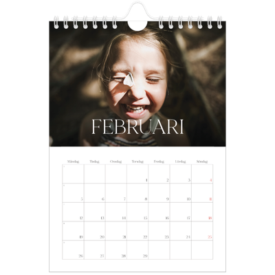Fotokalender A5 Enkel — Tolv stora månader [Februari]