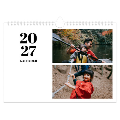 Fotokalender A4 Enkel — Serif och ögonblick [omslag]