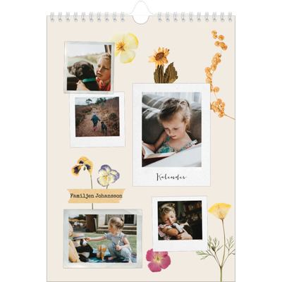Fotokalender A4 Enkel (20 x 30 cm) — Retro scrapbooking [omslag]