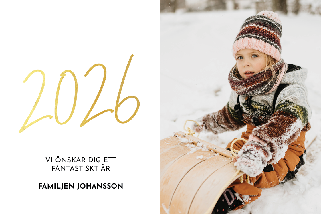 Fotokort — Guldstift