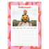 Fotokalender A4 Enkel (20 x 30 cm) — Färgglada mönster [Februari]