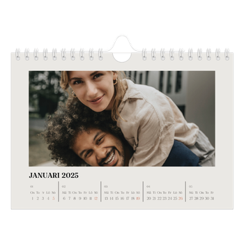 Fotokalender A5 Enkel — Simpel och modernt