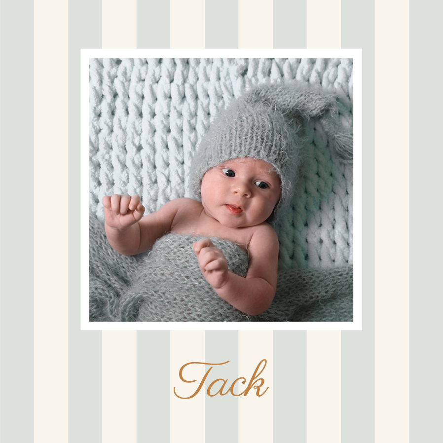 Tack — Skrift och ränder