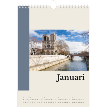 Fotokalender A4 Enkel — Världens sevärdheter