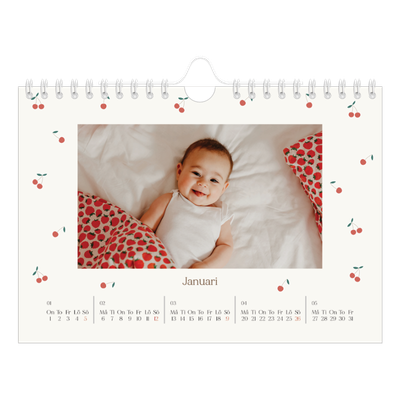 Fotokalender A5 Enkel — Körsbärslycka [Januari]