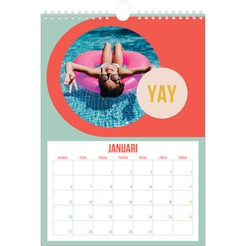 Fotokalender A4 Enkel — Ljust och vackert
