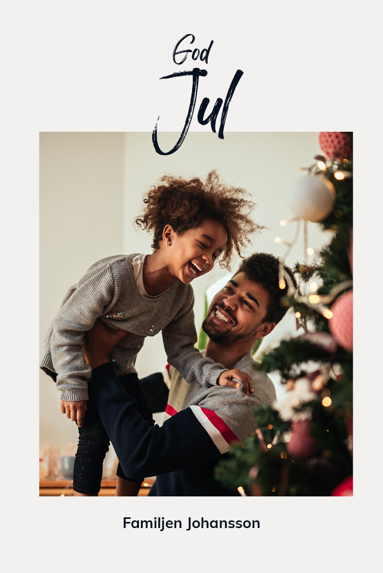 Fotokort — Familjehälsning