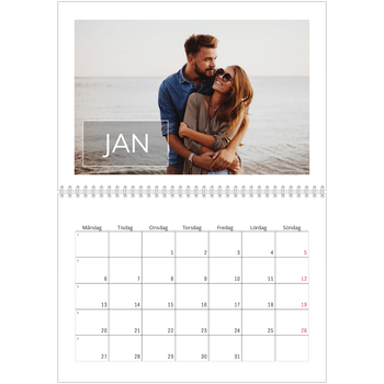 Fotokalender A3 Klassisk — Stor dato