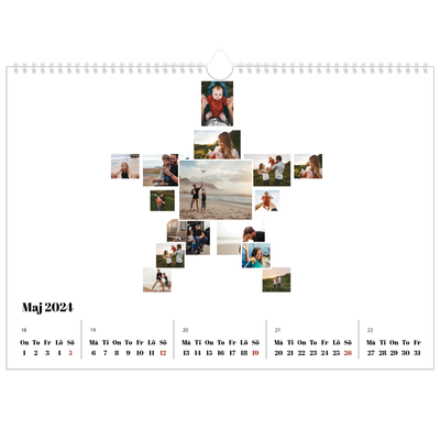 Fotokalender A3 Enkel — Collage shapes [omslag]