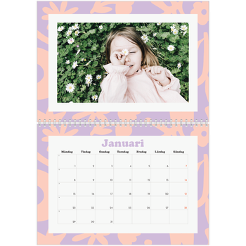 Fotokalender A3 Klassisk — Färgglada mönster