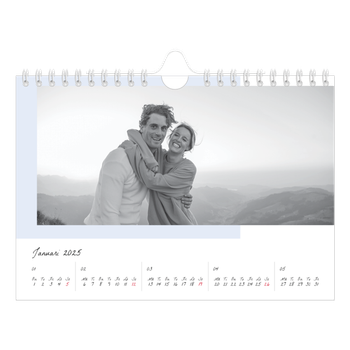 Fotokalender A5 Enkel — Färgglada ramar