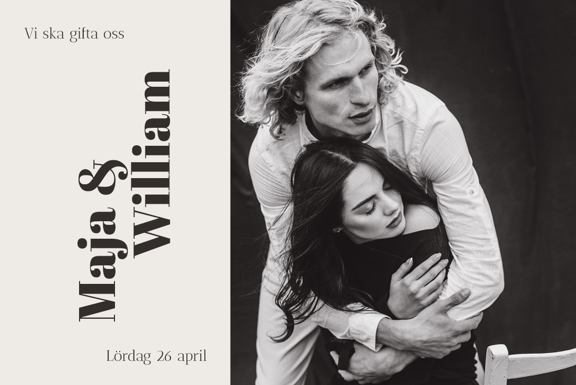 Inbjudningar — Vertikal namnskylt