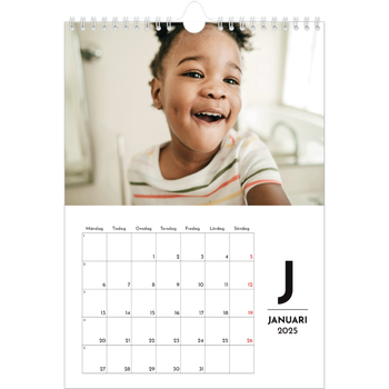 Fotokalender A4 Enkel — Bokstav i fokus