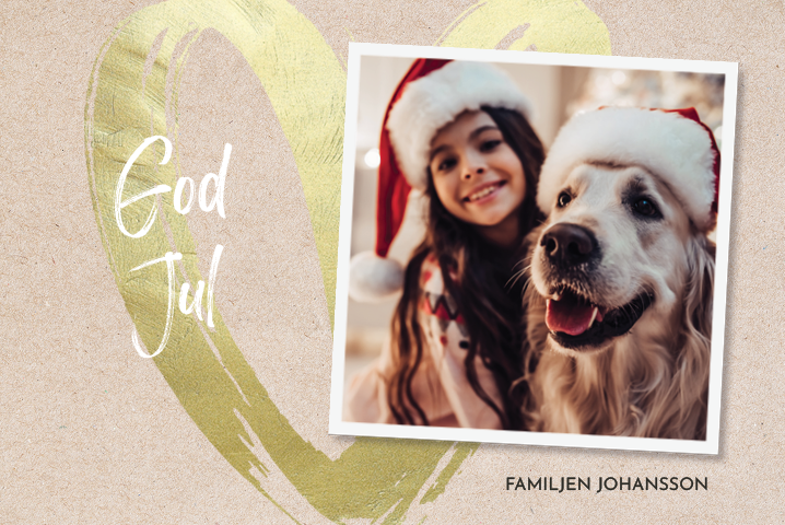 Fotokort — Stort hjärta