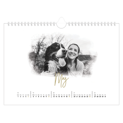 Fotokalender A4 Enkel — Fotoeffekter [Maj]