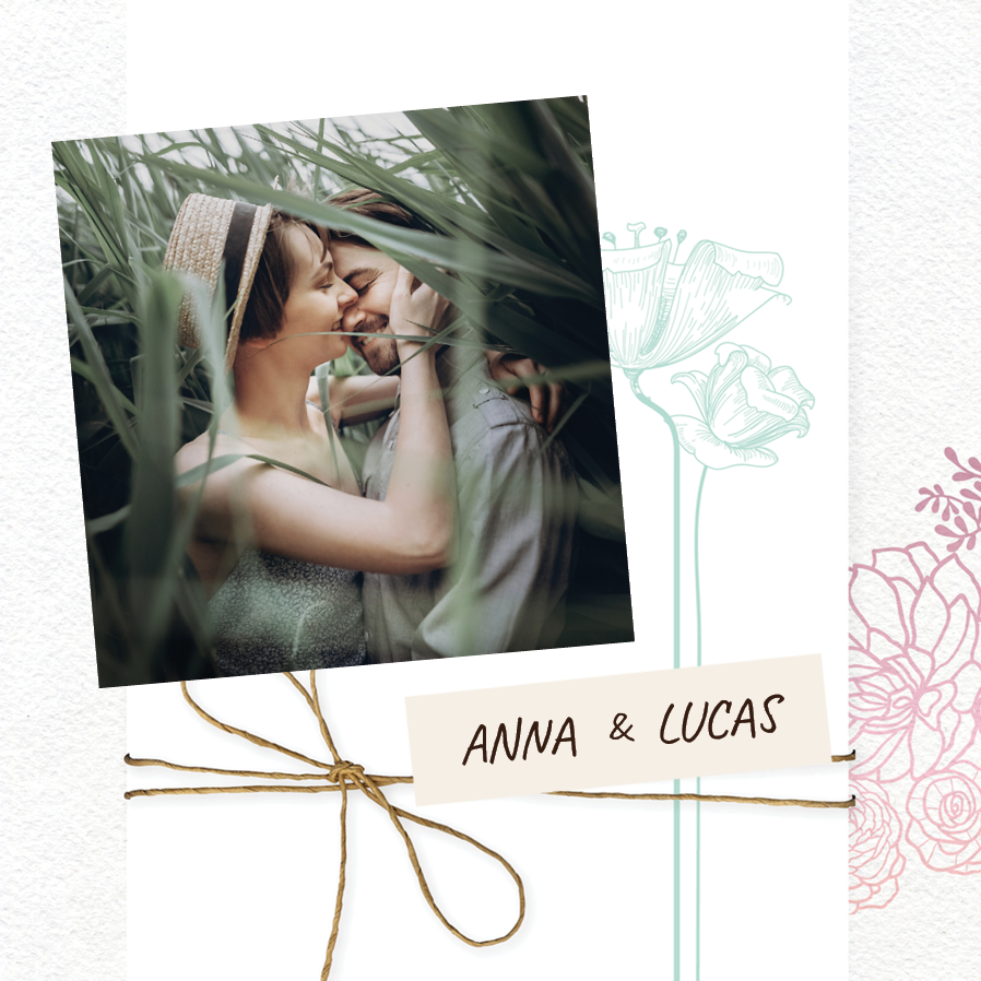 Inbjudningar — Blompapper