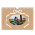 Fotokalender A5 Enkel — Kraft och rosett [omslag]