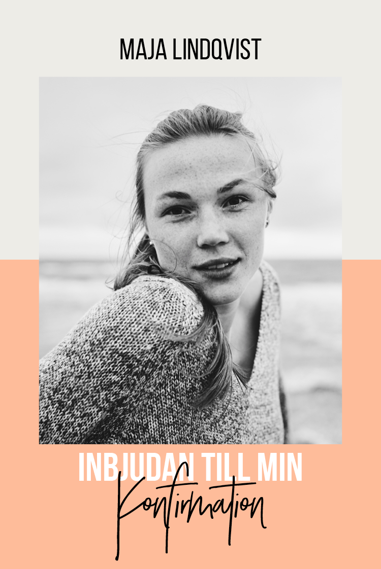 Inbjudningar — Färgglad konfirmation