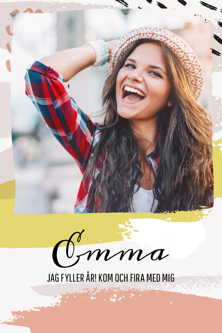 Inbjudningar — Målade mönster