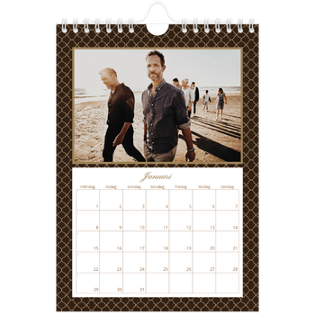 Fotokalender A5 Enkel — Geometriskt mönster