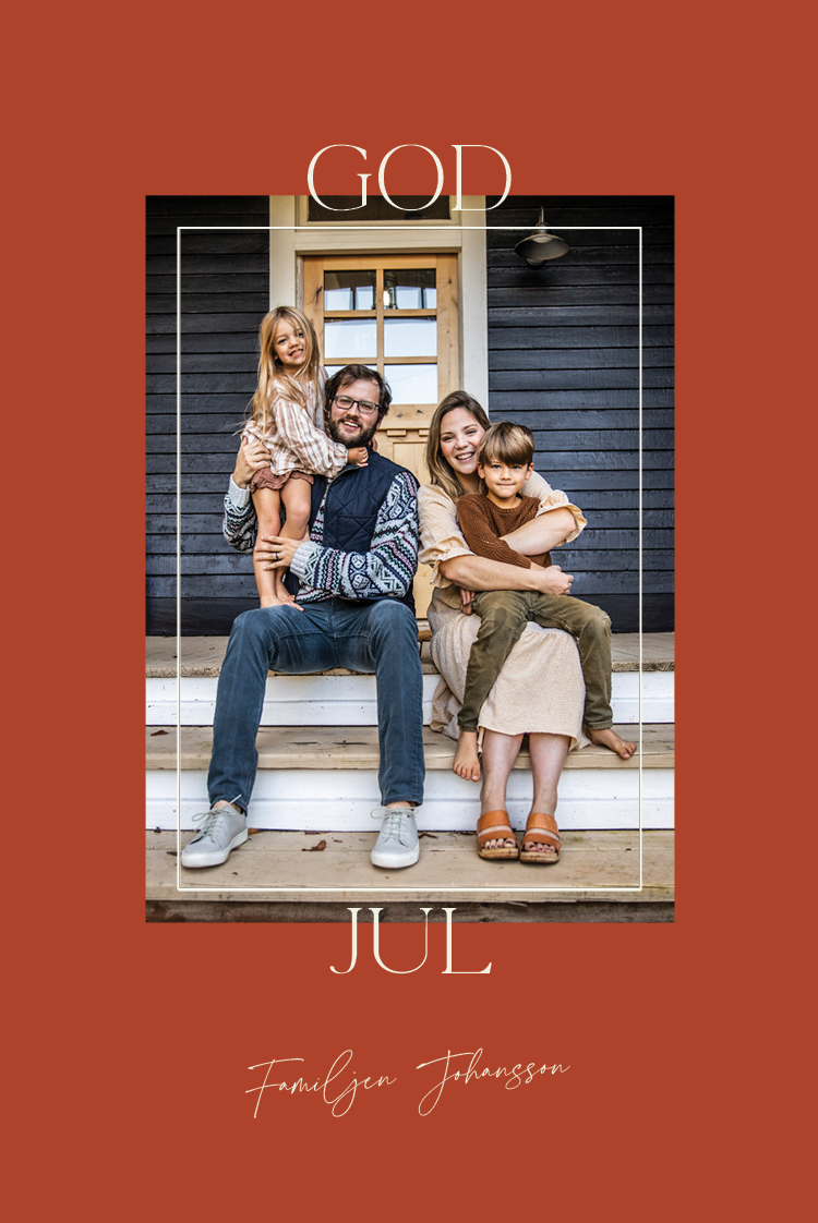 Fotokort — Simpel familjeporträtt