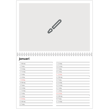 Fotokalender A3 Klassisk — Designa din egna fotoprodukt