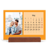 Skrivbordskalender med träställ - Liggande  — Snygga färger [omslag]