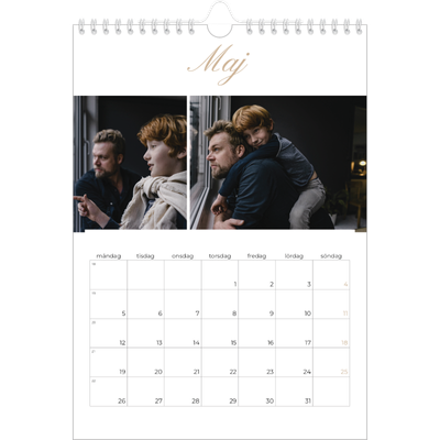 Fotokalender A4 Enkel (20 x 30 cm) — Fotolister [omslag]