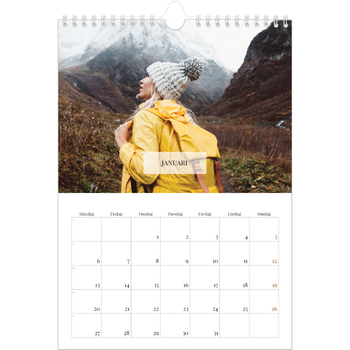 Fotokalender A4 Enkel — Klassisk kalender