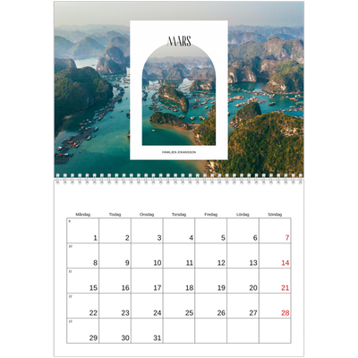 Fotokalender A3 Klassisk (30 x 40 cm) — Det öppna valvet [Mars]