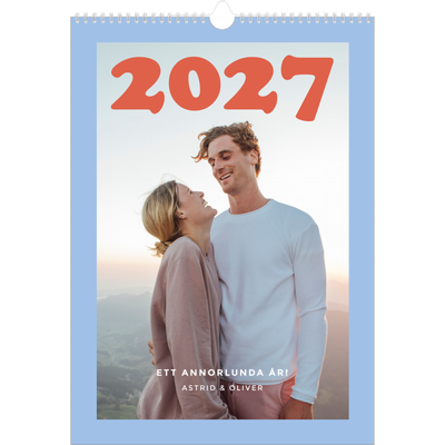 A3 Årskalender — Retro ramar [omslag]