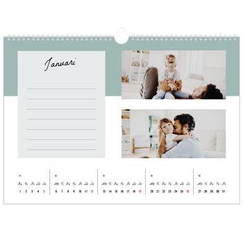 Fotokalender A3 Enkel — Kalenderlista