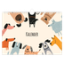 Fotokalender A4 Enkel — Hundtassar och klotter [omslag]
