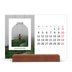Skrivbordskalender med träställ - Liggande  — Det öppna valvet [Januari]