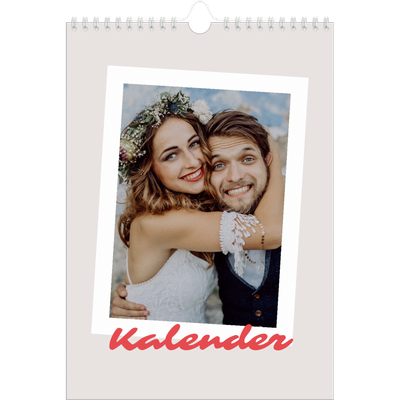 Fotokalender A4 Enkel (20 x 30 cm) — Signerad i karmosin [omslag]