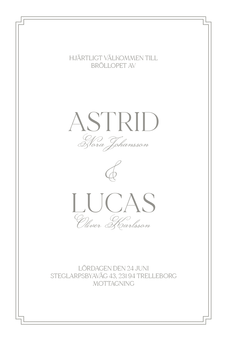 Inbjudningar — Vacker typografi