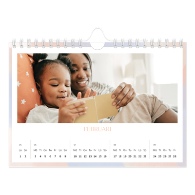 Fotokalender A5 Enkel — Borsteffekt [Februari]