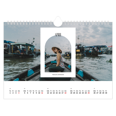 Fotokalender A4 Enkel — Det öppna valvet [April]