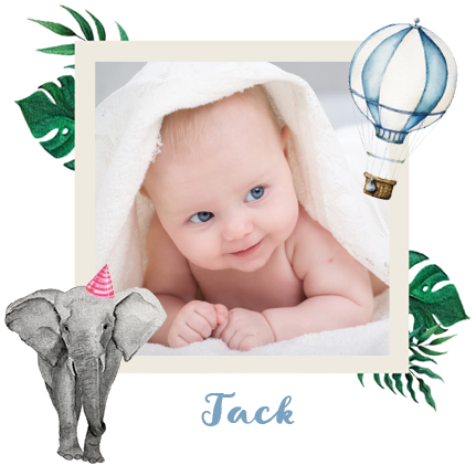 Tack — Akvarell djur