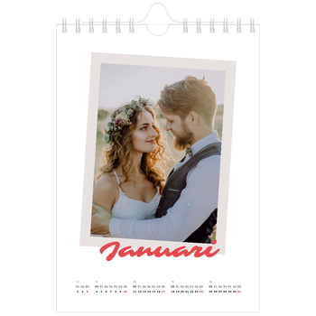 Fotokalender A5 Enkel — Signerad i karmosin