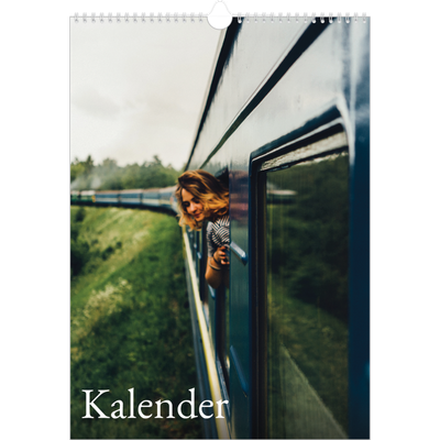 A3 Årskalender — Enkel serif-teckensnitt [omslag]