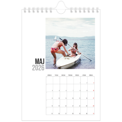 Fotokalender A5 Enkel — Förkortad text [omslag]