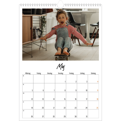 A3 Årskalender — Boken om mig [omslag]