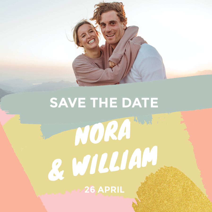 Save the date — Penseldrag