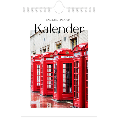 Fotokalender A5 Enkel — Min reseskildring [omslag]