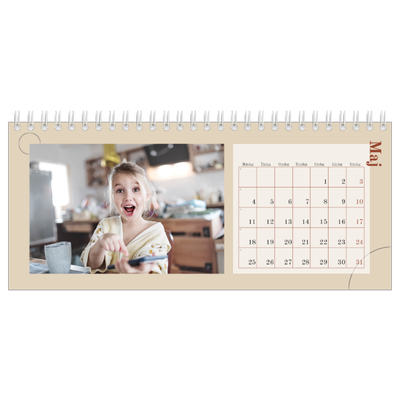 Skrivbordskalendrar — Asymmetrisk text [omslag]