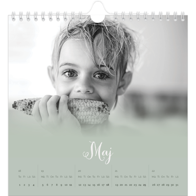 Årskalender kvadratisk — Grön dimma [omslag]